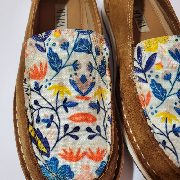 Myra Bag Women's Hazel Print Slip-On Casual Sneaker - Moc Toe Size 7 Boho - Picture 12 of 13
